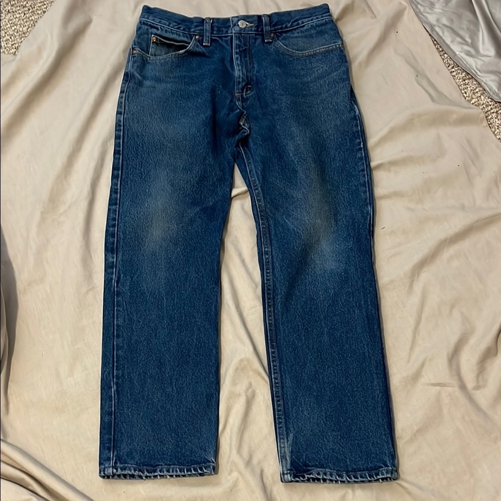 Men's Lee Regular Fit Straight Leg Blue Jeans 33x30